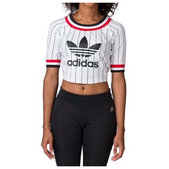 womens adidas crop top